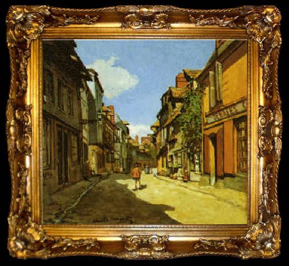 framed  Claude Monet Rue de la Bavolle, Honfleur, ta009-2